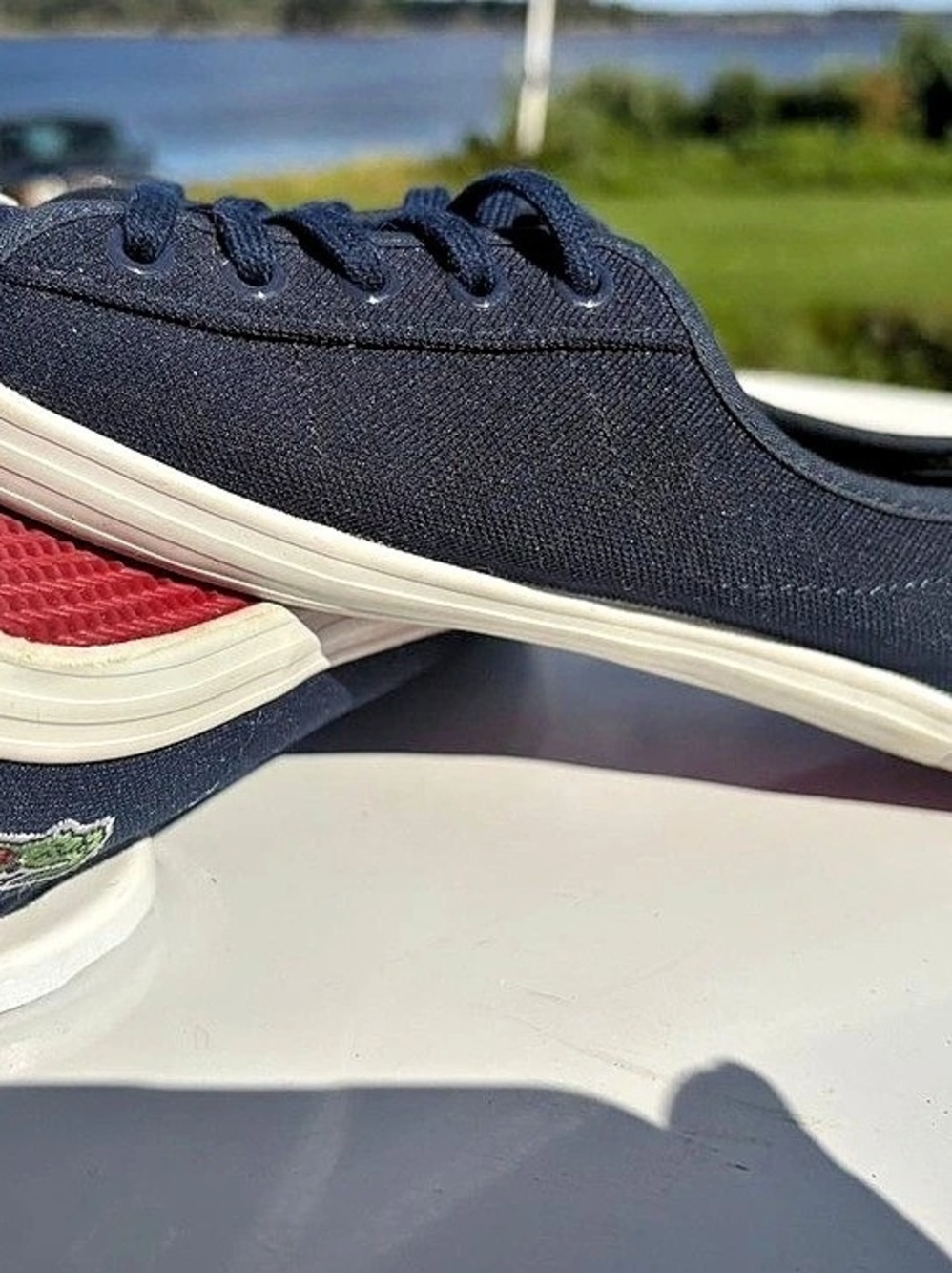 Lacoste L.12.12 Blue & White UK 6 Sneakers